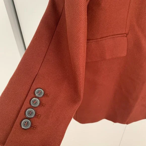 ZARA CARAMEL LONG BLAZER/JACKET SIZE M - Picture 4 of 10